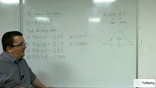 AQA Mathematical Studies 2A The Normal Distribution 09a Finding Z  Tables [upl. by Bina833]