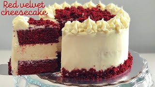 PASTEL RED VELVET RELLENO DE CHEESECAKE  ESPECIAL DE NAVIDAD  POSTRES CON IXCHEL [upl. by Lauryn79]