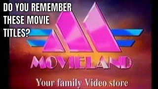 Get Nostalgic with Movieland  Remember When These Classic Movie Titles Ruled the VHS Rental Scene [upl. by Assirahc]