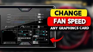 How to Change Fan Speed on MSI Afterburner Any Grapics Card [upl. by Blodget]