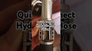 Quick Connect Hydraulic Hose Fittings hydraulicfittings quicktips hydraulichose automobile hose [upl. by Eetsim]