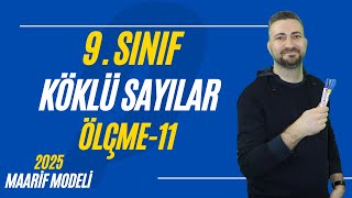 9 SINIF KÖKLÜ İFADELER ÖLÇME 11PDF YENİ MÜFREDAT MAARİF MODELTEMA 1 [upl. by Spielman]