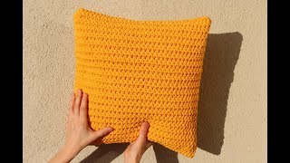 poduszka na szydełku ze sznurka bawełnianego  pillow on crochet [upl. by Tterrag]