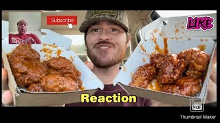 Reaction to Buffalo Wild Wings Maple Chipotle Wings and Cajun Wings Review [upl. by Juster615]