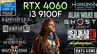 RTX 4060  I3 9100F amp 24GB Ram  Test In 10 Games [upl. by Aneahs]