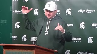 Michigan State football coach Jonathan Smith on 4710 loss to Indiana [upl. by Staci]