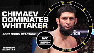 Khamzat Chimaev makes a statement at UFC 308 should he fight DDP next for the belt  UFC Post Show [upl. by Nottnerb670]