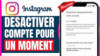 Comment Desactiver Un Compte Instagram Pour Un Moment  En 2024 [upl. by Aydni810]