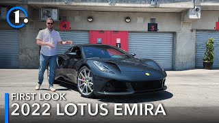 2022 Lotus Emira First Look UpClose Details [upl. by Ellemaj]