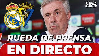 ANCELOTTI EN DIRECTO  RUEDA DE PRENSA previa REAL MADRID  CÁDIZ [upl. by Zenia]