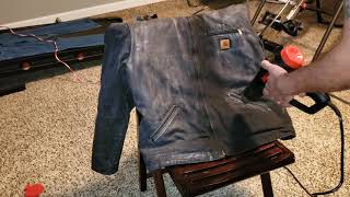 Melting wax into my Carhartt coat 2020 [upl. by Carver]