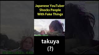 Japanese YouTuber Shocks People With Fake Things [upl. by Asilam]