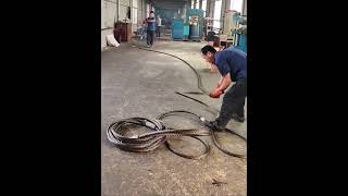 Wire rope lock packing process [upl. by Onitnatsnoc961]