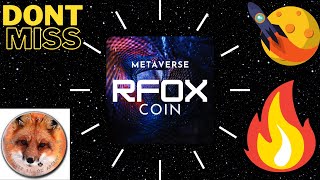 RFOX redfox labs CRYPTO COIN  NEXT BIG THING  PRICE UPDATE amp ANALYSIS [upl. by Joed145]