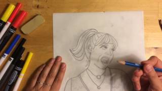 Pop Art Selfie Tutorial  Step 1 Drawing amp Tracing [upl. by Cairistiona]