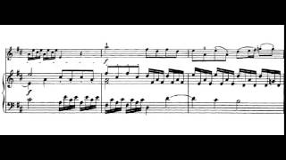 Violin Sonata in Dmajor HWV 371 Händel Score Animation [upl. by Ilram274]