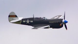 Curtiss P40 Kittyhawk  takeoff display amp landing  Airshow Breitscheid 2012 [upl. by Silloh]