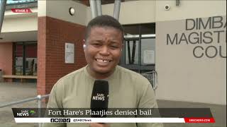 Fort Hares Isaac Plaatjies denied bail [upl. by Haelak6]