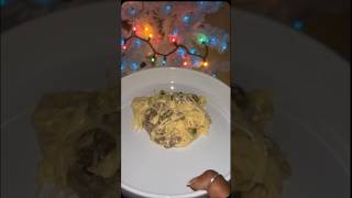 Philly cheesesteak pasta foodvlogger newlyweds cookingforhusband pasta pastarecipe christmas [upl. by Anidal]