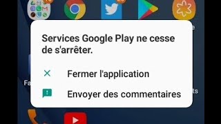 service google play ne cesse de sarrêter  حل لمشكل جوجل بلاي [upl. by Emmeram]