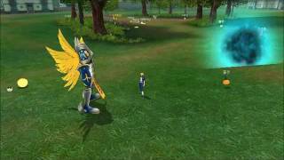 Digimon Masters Online  Patamon  all evolutions and attacks [upl. by Atoked498]