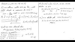 MATEMATICA EVALUARE NATIONALA 2024 subiectul I II [upl. by Thorin]