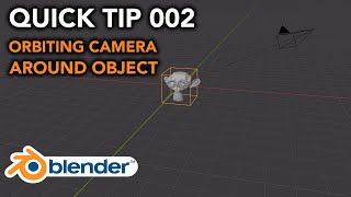 Blender Quick Tips 002 Rotate amp Orbit Camera Around Object Blender 282 Tutorial [upl. by Ayidah]