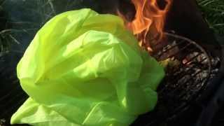 HDV0241 yellow fluorescent Nylon burning [upl. by Ttennaej607]