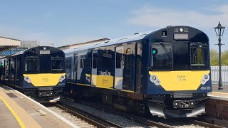 Class 484 departs Brading with a whistle [upl. by Eittik]