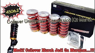 REVIEW COILOVER UNIVERSAL COILOVER CONVERSION KIT MURAH [upl. by Dranal]