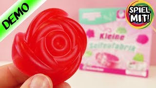 SEIFE SELBER MACHEN  Duftende Rosen Seife herstellen  KLEINE SEIFENFABRIK für Kinder [upl. by Rabbi585]