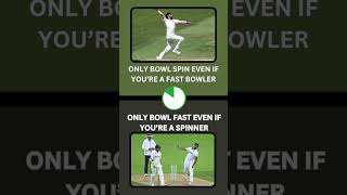 Fast Bowler Spin or Spinner Fast [upl. by Ramona]