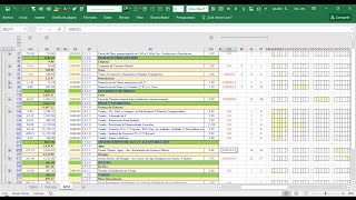 diagrama de gantt  presupuesto de obra  Excel  PRECEX 22 [upl. by Aikal]