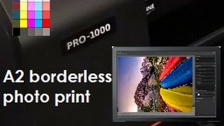 Canon imagePROGRAF PRO1000  demonstration of A2 Photo print from Print Studio Pro 30 sec [upl. by Lenes]