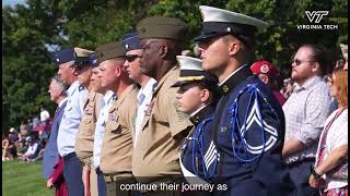 Virginia Tech Corps of Cadets New Cadet Parade 2024 [upl. by Gabriell509]