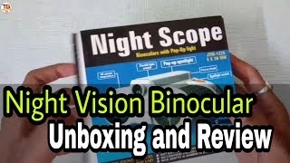 Night Vision Surveillance Scope Binoculars with Pop up Light Review hindi night vision binocular [upl. by Adlen]