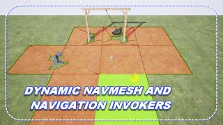 Fully Dynamic NavMesh And Navigation Invokers UNREAL ENGINE [upl. by Leba]