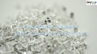 2835 15° Domed LED with Blue Color [upl. by Douty584]