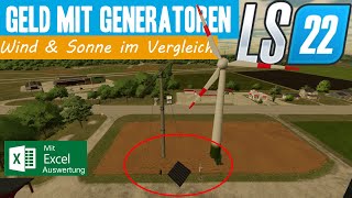 ➡️LS22 Schnelles Geld mit Generatoren Welcher ist der Beste Windkraft oder Photovoltaik [upl. by Drexler]