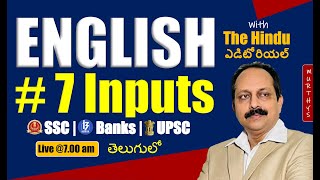 14 August 2024  Daily English for Competitive Exams in Telugu   BANK  SSC  UPSC  SPSC [upl. by Ahsekam]