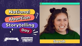 Our Abortion Stories  National Abortion Storytelling Day  Sarah [upl. by Florencia]