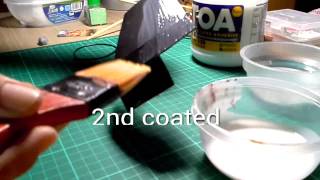 How to latex glue coat on rubber foam [upl. by Lorien]