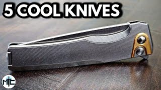 5 INSANELY Cool Pocket Knives You Should Know About [upl. by Robbin]