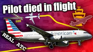 American Airlines Pilot died in flight REAL ATC [upl. by Teodoor]