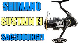 Shimano SAC3000HGFJ Sustain FJ Spinning Reel Review  JampH Tackle [upl. by Oiramat]