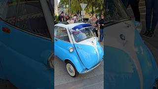 The smallest Bmw  restored Bmw Isetta vintage car vintagecar oldcar [upl. by Ahtamat]