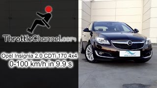 Opel Insignia 20 CDTi 170 4x4 acceleration  ThrottleChannelcom [upl. by Pace861]