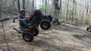 Wheel Horse Mayhem In Spaas Creek 1 [upl. by Nevanod]