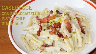 CASERECCE con STRACCIATELLA PISTACCHI e GUANCIALE CROCCANTE [upl. by Yeniar]