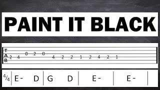 PAINT IT BLACK cover Guitar Tab [upl. by Landes]